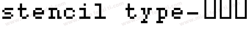 stencil type字体转换